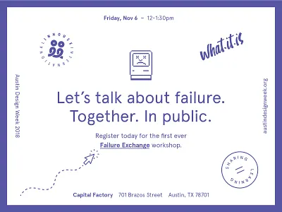 ADW Workshop y'all! This Friday! austin design week flyer invite workshop