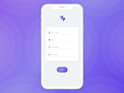 Sign up / Ladder fitness ios iphone minimal mobile register register form registration registration form sign up sign up form sign up page sign up screen ui user interface ux