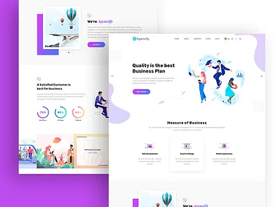 Agmycoo - Isometric Agency Creative Portfolio Html Template branding character design illustration illustration design isometric isometric design typography ui ux vector web website