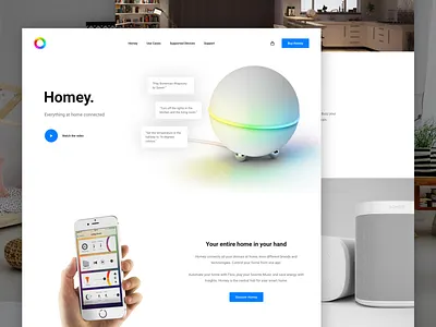 🏡 Homey Landingpage clean concept design google home hero page homey landingpage logo photoshop sketch typography ui uidesign ux uxdesign web design website