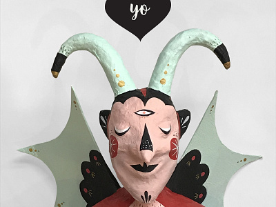 Devil for the "Taller Del Diablo" Show devil diablo gouache holbeingoauche illustration ink juliewest notevil painting yo