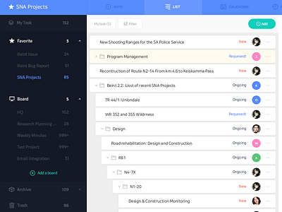 Task management tool company duty list schdule service task task management todo ui work