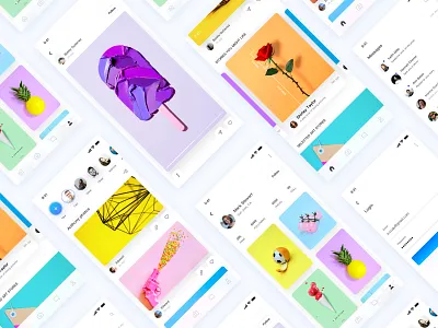 Photo sharing app 4 app ui