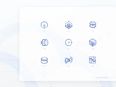 Icons for 163yun Product Pages cloud design icon web