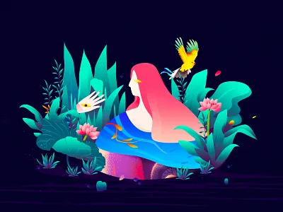 Witching girl 包 插图 设计