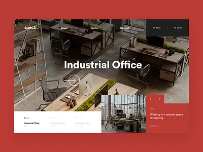 Architecture Website Concept architecture black black white bold header home homepage interface navigation ui ux website