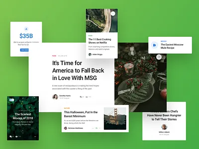Web UI Kit (Concept) app blog design news post sketch typography ui uikit ux web