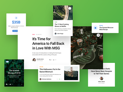 Web UI Kit (Concept) app blog design news post sketch typography ui uikit ux web