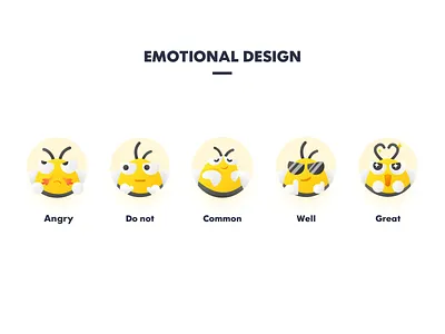 Emotional Design emotional design expression package 插图 清洁 设计