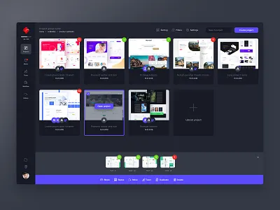 Symu - dark theme design symu ui ux web webdesign
