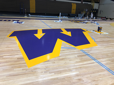 Wilson Tigers Basketball Court basketball court logo sports tigers wilson