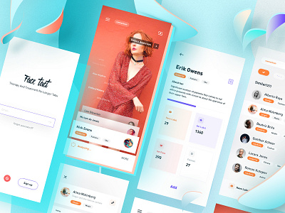 Face All app blue clean color design radesign rdd ui ux