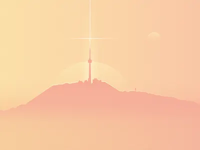 New Day animation branding clean color concept cool design flat geometric gradient illustration light minimal scale shadow simple sketch texture vector