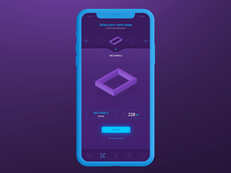 Flora App animation app gif isometric mobile purple ui ui ux ux ux design