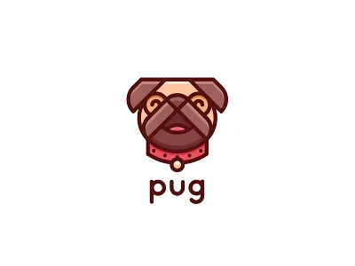 Pug Logo - Day 122 animal brand cute doctor dog for sale happy last saprk logo logos mark mascot mops one day one logo pet pet shop pets pug vet veterinary
