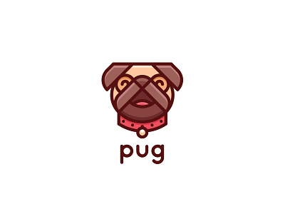 Pug Logo - Day 122 animal brand cute doctor dog for sale happy last saprk logo logos mark mascot mops one day one logo pet pet shop pets pug vet veterinary