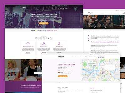 Croner Website Redesign blog event homepage landing landing page redesign ui ux website website design