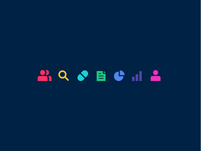 Health Icons bar bar graph chart data document file health icon people person pie pie chart pill search