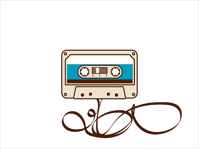 Old School Issues design illustration music old school tape