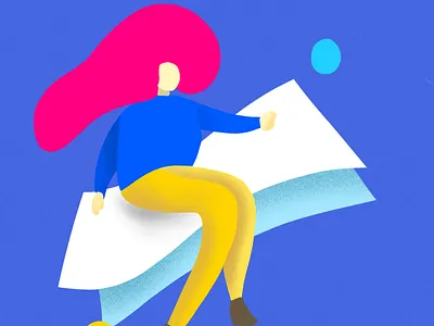 Woman Illustration abstract art bright color design flat illustration texture woman