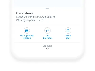 See more button: small changes, big impact design florent lenormand parking scroll see more spotangels