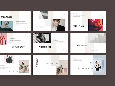 Lucid brand branding creativemarket deck keynote layout pastel pastel colors portfolio presentation slide stylish template trend