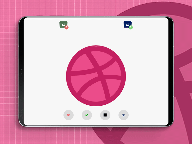 Two Dribbble Invites animation design draft dribbble app giveaway invite giveaway invite2 ui userinterfaces ux