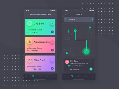 Finance App app app concept app design atm bank bank app card credit credit card payment e commerce finance app finance business ios iphone x money app payments product statistics ui ux