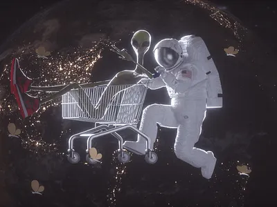 Aliens and astronauts-2 c4d oc