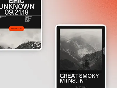 EpicUnknown® A RARE EVENT ©2018 conference design email epicurrence typography