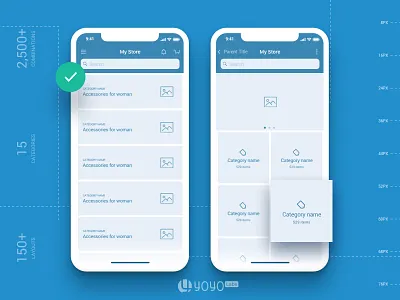 Wireframe for iOS App Projects clean design ecommerce ios kit mobile app multipurpose startup template ui ui kit ux wireframe