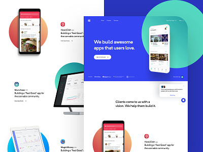 BLL - Homepage agency app branding design development home landing logo page portfolio ui ux web design website