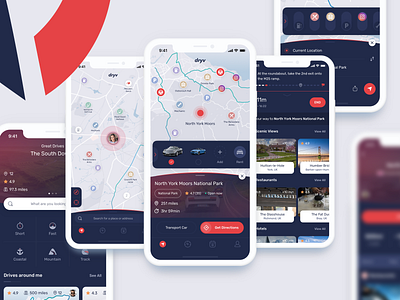 Supercars Navigation App [4/4] 99apps animation app branding design flat icon illustration ios ios app light logo mobile app typography ui ui design ux ux design vector website