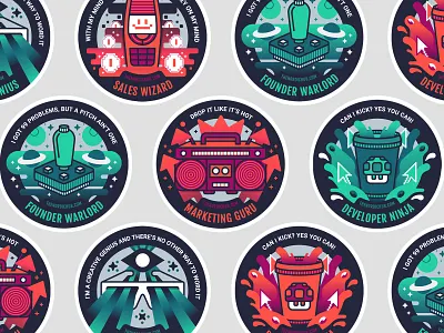 Nordic Hub Sticker Set gaming hub incubator music nordic set space start sticker up