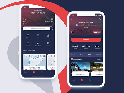 Supercars Navigation App [3/4] 99apps animation app branding design flat icon ios ios app light logo mobile mobile app navigation typography ui ui design ux ux design vector