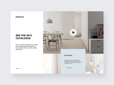 Interior Design branding clean design ecommerce flat furniture interior design landing page logo mobile shop typography ui ux