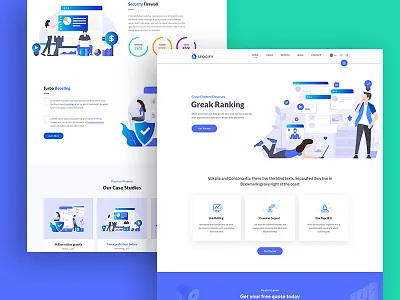 Seocify - SEO And Digital Marketing Agency WordPress Theme agency landing page animation branding design flat icon illustration illustration design isometric isometric design simple typography ui ux vector web website wordpress wordpress design wordpress development