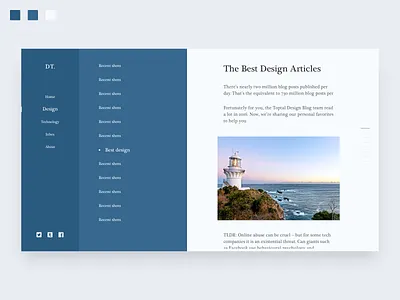 Personal Blog blog ui ux