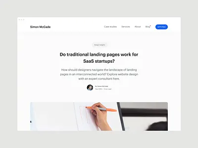 Blog - Do traditional landing pages work for SaaS startups? blog blog post conversions landing pages saas startup web design website design