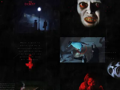 Exorcist (Mocktober 2017) cross design devil devil horns devils exorcist film horror horror film horror movie mocktober october religion scared scary spooky terror web design