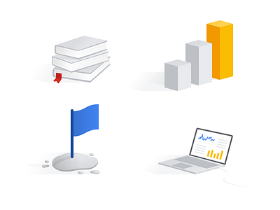 Visual exploration for illustrations clean icon illustration light