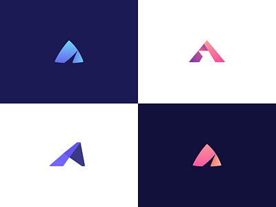 A Letter Logo Exploration branding icon illustration logo vector