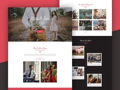 Boutique Wedding Event Landing