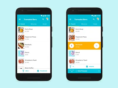 Pawoon POS - Android Mobile App android app card mobile ui ux
