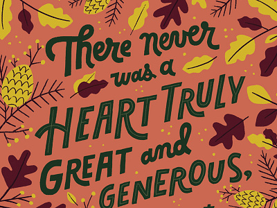 Thank You Card fall hand lettering illustrations leaves lettering november thank you thank you card thanksgiving