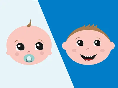 The Toddler Transition baby boy illustration kids portrait toddler