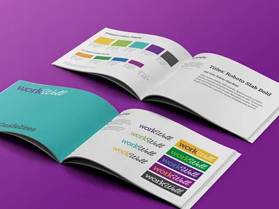 Brand Guidelines for Work Well brand brand guidelines identity logo design mental health visual identity