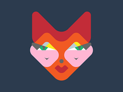 Fox WIP animal animals design face fox geometric illustration