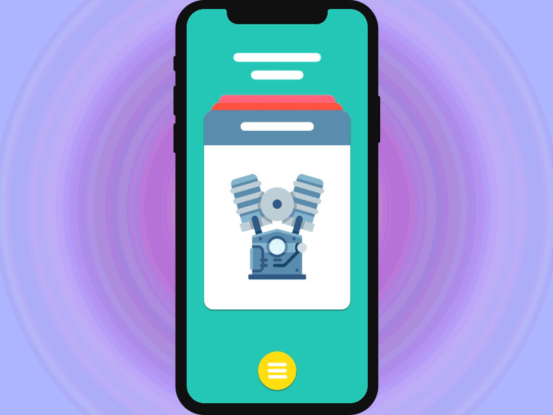 Cards Swipe Interaction animation app car service cards cards animation cards design design interaction interactive prototype ios menu design menu interaction mobile principle swipe swipes ui ux
