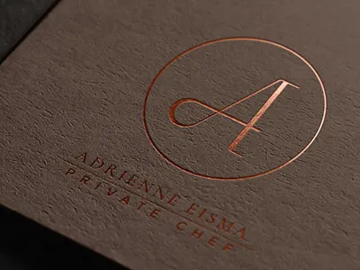 Chef Adrienne Logo brand identity branding logo